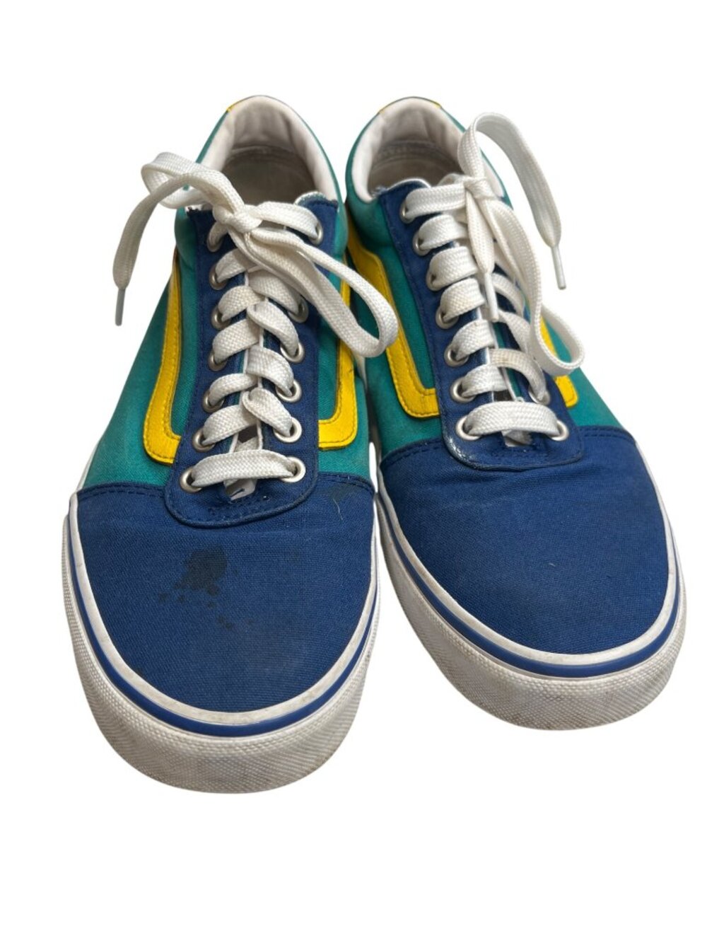 Vans Old Skool Multicolor Canvas Sneakers 10.5 Mens Size With Rubber Soles C19